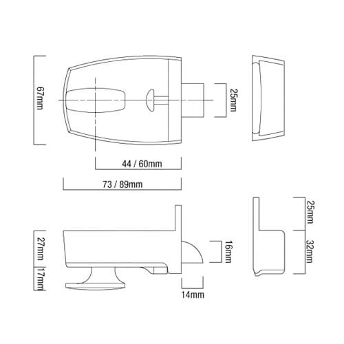 Legge Smekklás 707.PB/SV 89mm - Image 2