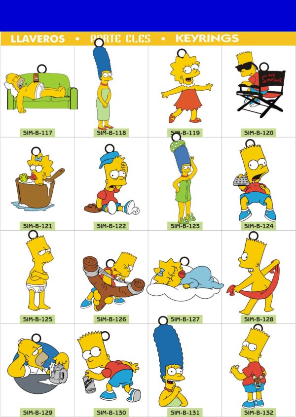 SIMPSONS Lyklakippa Bart þurrkar