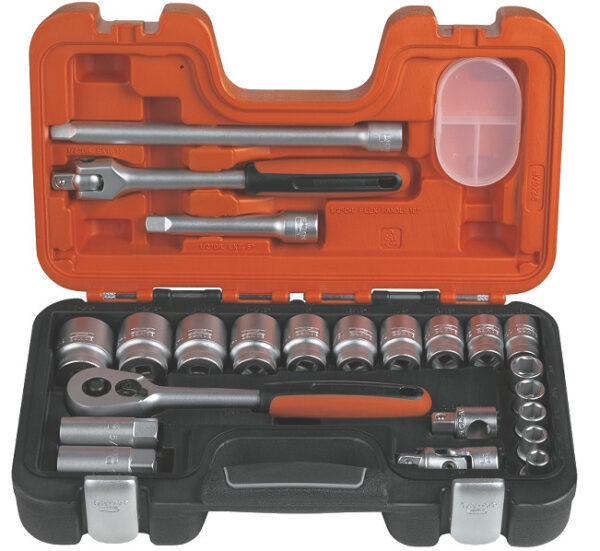 BAHCO Topplyklasett 1/2" 24 stk tommur