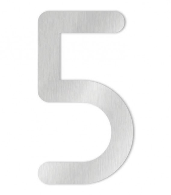 HEIBI Metall Húsnúmer nr 5 MAX XXL 30cm Ryðfr