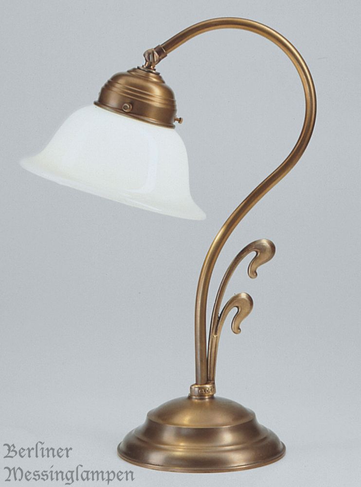 BERLINER Borðlampi Berlin Messing Q6-11op B Berliner Messing