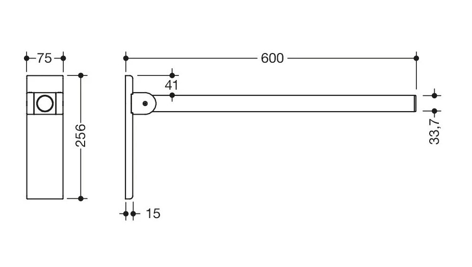 HEWI Mono Stuðningsslá Lyfti - Image 2