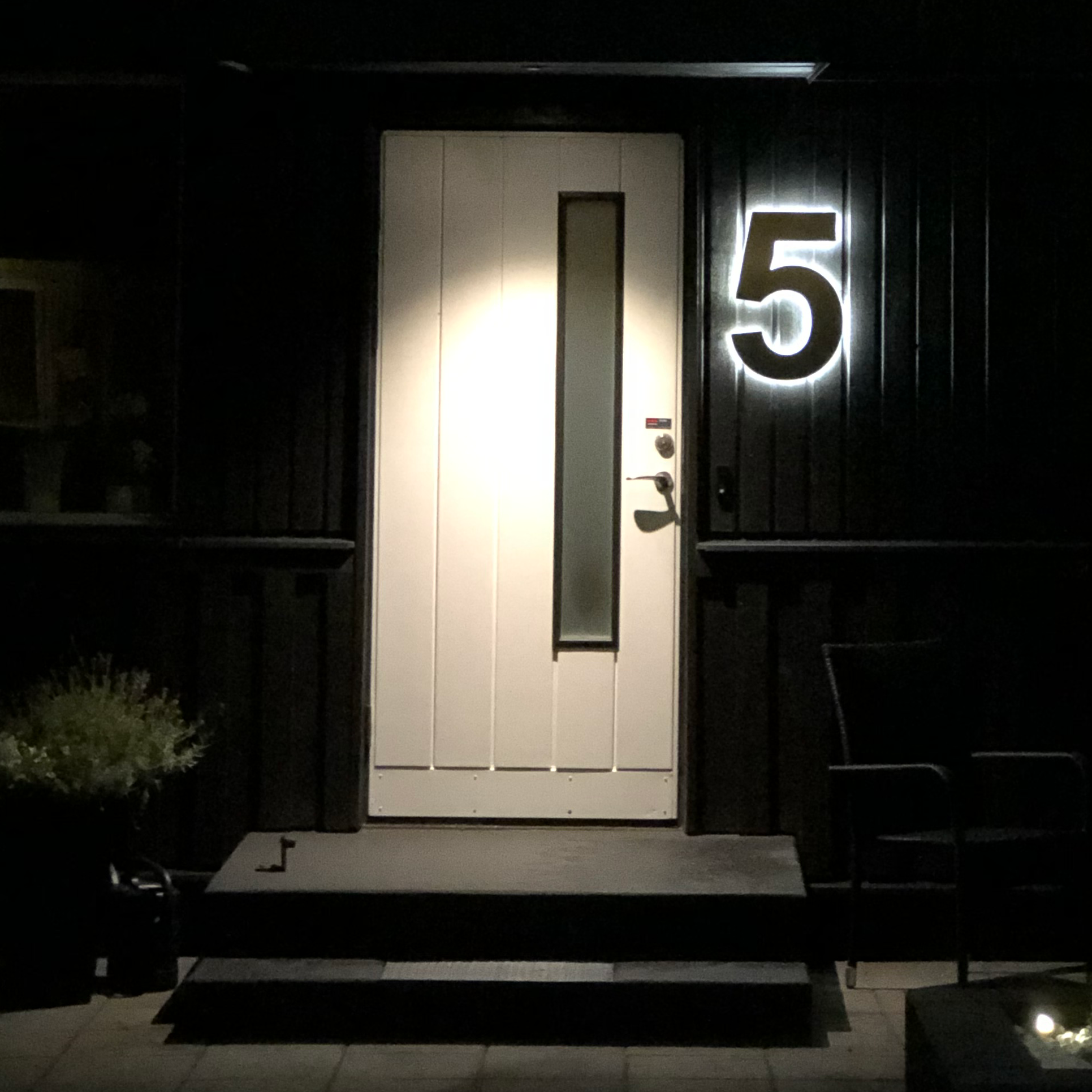 FINA Húsnúmer LED Ryðfrítt Nr 4 - Image 3