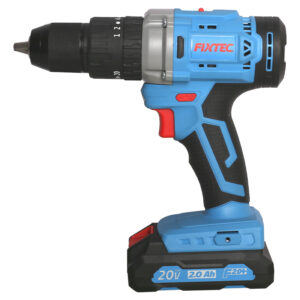 FIXTEC Höggborvél 20V 2x2.0Ah rafhl, hleðslut og taska
