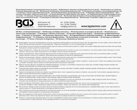 BGS Technic Hjólatjakkur Ál/stál 2,5 tonn - Image 7