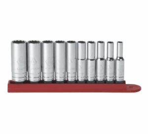 GEARWRENCH Toppasett 1/4" 10 stk Djúpir SAE 80309D