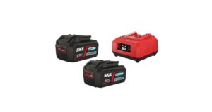 SKIL Rafhlöður RED 20V Max 2x4.0Ah+hleðslut 3112BA