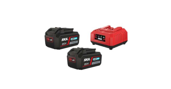 SKIL Rafhlöður RED 20V Max 2x4.0Ah+hleðslut 3112BA