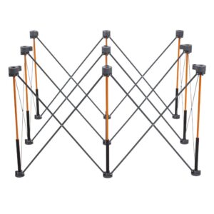 BORA Centipede 4ft x 4ft x 30in Vinnustöð með 4 X-Cups, 4 klemmum og taska