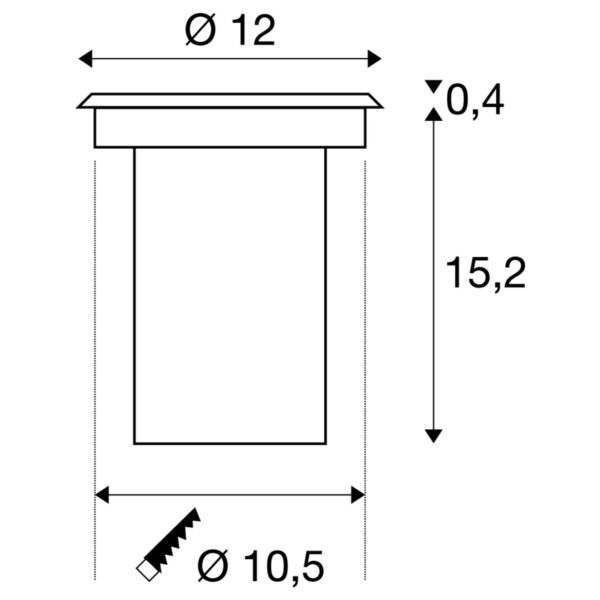 SLV SOLASTO Útiljós, LED GU10 51 mm, max 6w, IP67 - Image 2