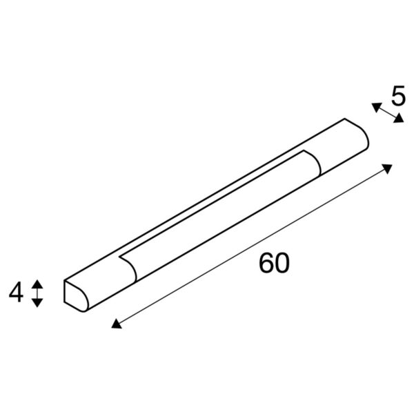 SLV TRUKKO LED Veggljós 60cm, 3000K - Image 5