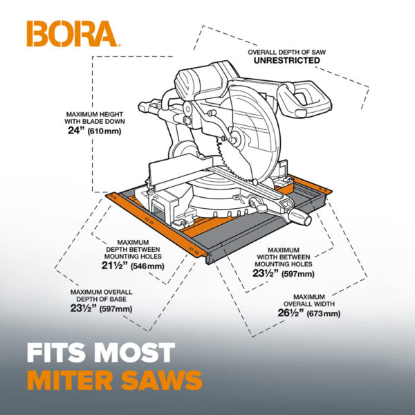 BORA Portacube STR Miter Saw - Vinnuborð - Image 10