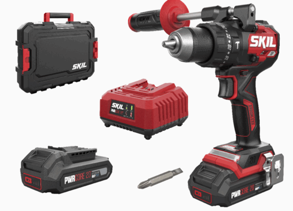 SKIL Borvél m. höggi kolalaus mótor 20V Max 2x2.0Ah 3085HC XP