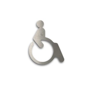 Marcal Littera 100 Pictogram Merki Hjólastóll Svartur (ATH ekki réttur litur á mynd)