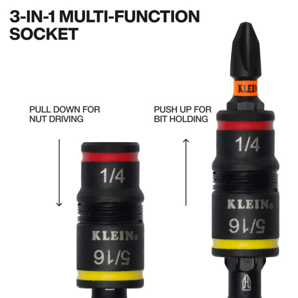 KLEIN TOOLS Skrúfjárn 14 í 1 HVAK, stillanleg lengd 32304 - Image 3
