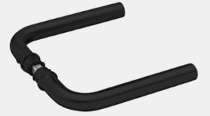 DORMA Hurðarhandfang án rósettu svart 3801