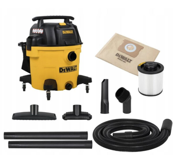 DeWALT Ryksuga Vatn+Ryk  34 Lítra STEALTHSONIC Hljóðlát