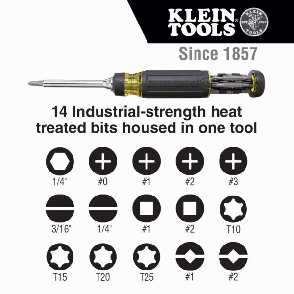 KLEIN TOOLS Skrúfjárn 15 í 1 MultiBit skrall 32305 - Image 4
