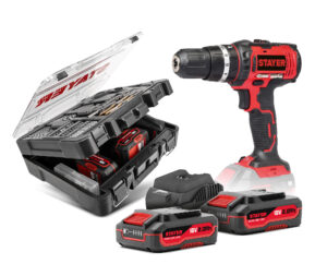 STAYER Borvél hleðslu 18V 2x2.0Ah rafhl Taska með aukahlutapakka PBL 2022 P K 1.3863