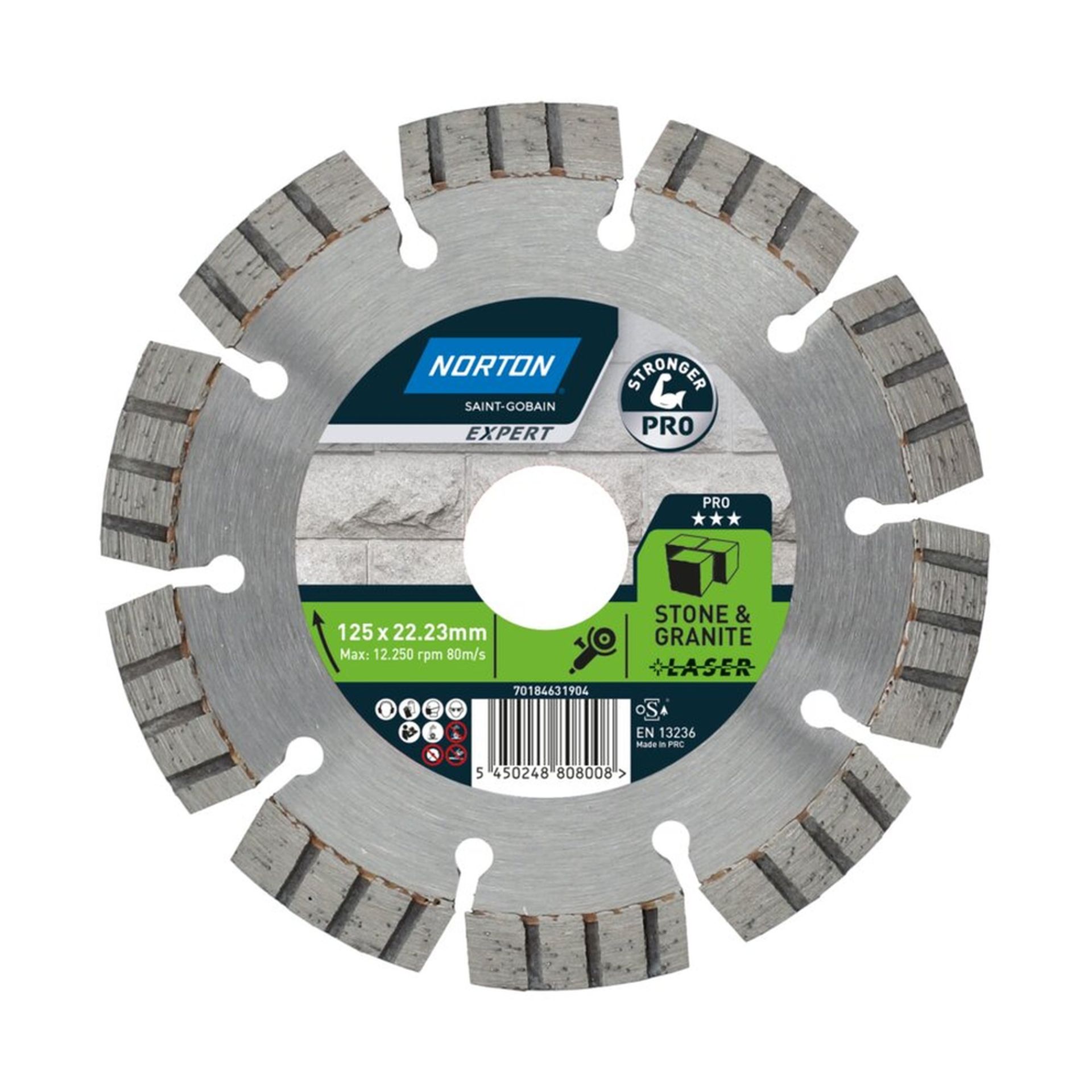 NORTON Demantsblað EXPERT PRO EU STONE 125X22.23 70184631904