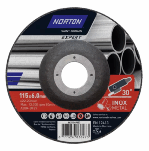 NORTON Slípiskífa A30R-125x6.0x22.23 mm -T27 NOR-EXPERT 66252849654