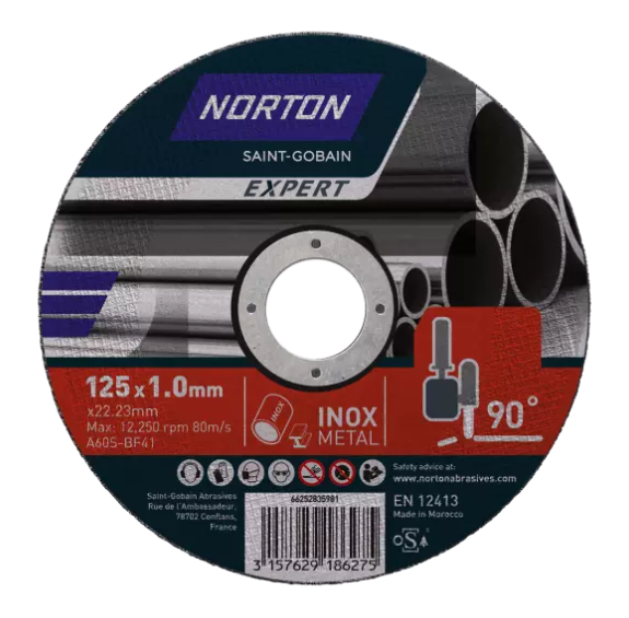 NORTON Skurðarskífa TWSET A60S-125x1x22.23 mm -541 10XNOR-EXPERT 66252849673