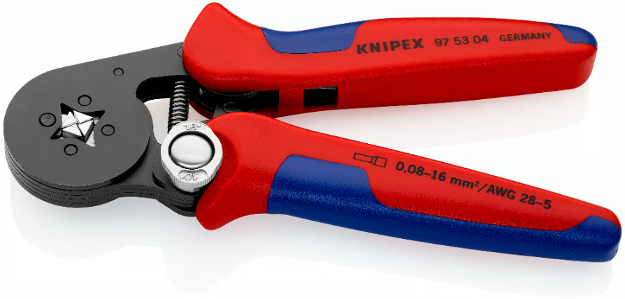 KNIPEX Endahulsutöng Rauð og blá 97 53 04