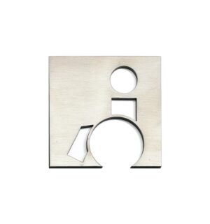 ESTAMP Pictogram HJÓLASTÓLL Ryðfr 100mm 1105031