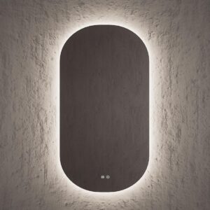 NOFER Spegill ávall PILL Oval backlit perimeter mirror 50x90 SL.05090