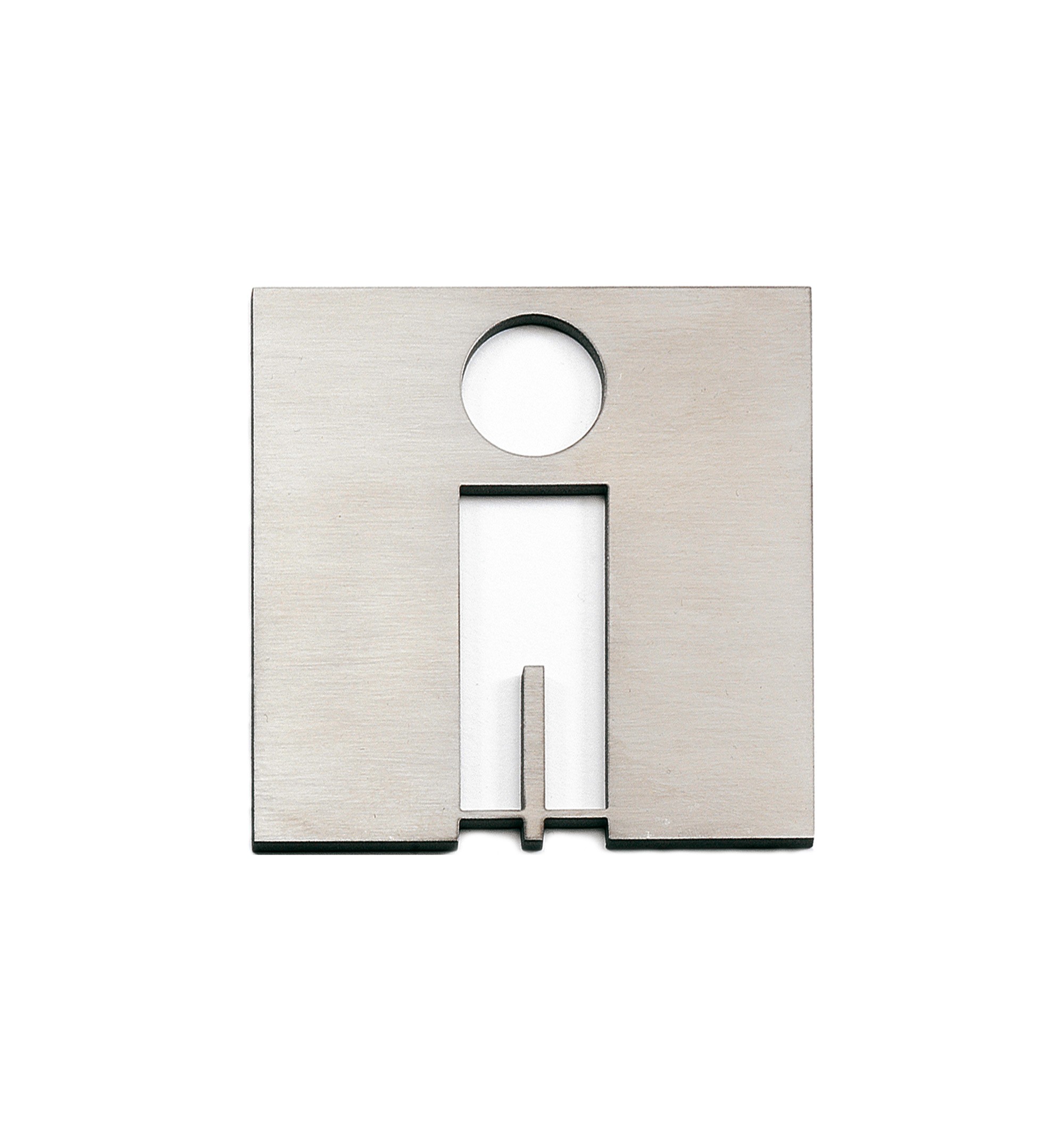 ESTAMP Pictogram KARLAR Ryðfrítt stál 100mm 1107031