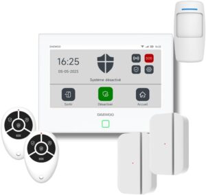 DAEWOO Þjófavarnarkerfi þráðlaust 4G Sett AM302 (6 hlutir)