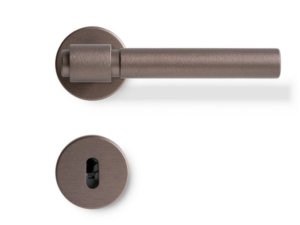 BESLAG DESIGN Hurðarhandfang HELIX 200 PLAIN Dökkbrons f. Þýskar læsingar 752017-41E