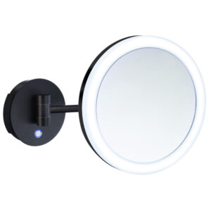 SMEDBO OUTLINE Snyrtispegill Vegg Svartur X1/X7 m. LED ljósi FB446