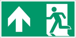 EVERGLOW Límmiði Neyðarútgangur Vinstri 120x60cm ASR A1.3 15.3031 OL