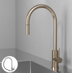 SCANDTAP STEEL ACCENT D CHAMPAGNE Eldhúsblöndunartæki