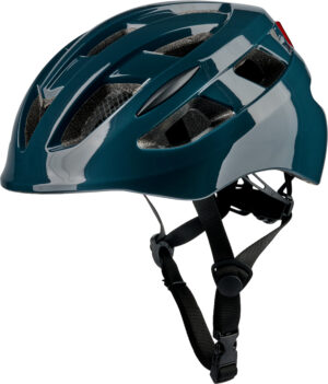 CSI Reiðhjólahjálmur City með ljósi Blár 58-61cm M 1002871