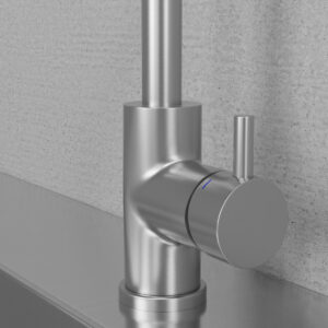 SCANDTAP Stutt handfang fyrir Eldhústæki Ryðfr burstað 31000