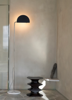 DCW MEZZALUNA Gólflampi Svartur FLOOR