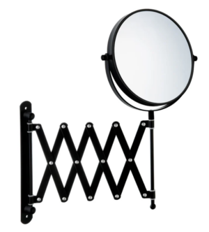 BESLAGSBODEN Snyrtispegill útdraganlegur armur svartur ZB632