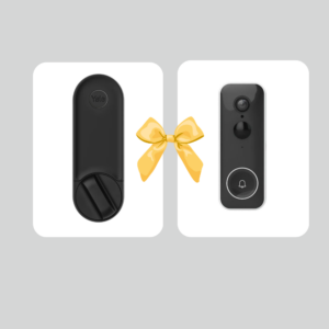 YALE Linus L2 Svartur + Yale Dyrabjalla