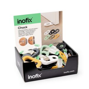 INOFIX Hurðarstoppari/Kíll Blandaðir litir í kassa 42 stk 3017-1C