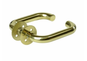 JASA Hurðarhandfang U19 Glansmessing PVD fyrir ASSA ABLOY 2014 10302