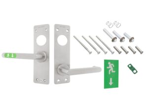 Assa Abloy EN179F Neyðarútg. sett flatt Hægri - Ryðfrítt