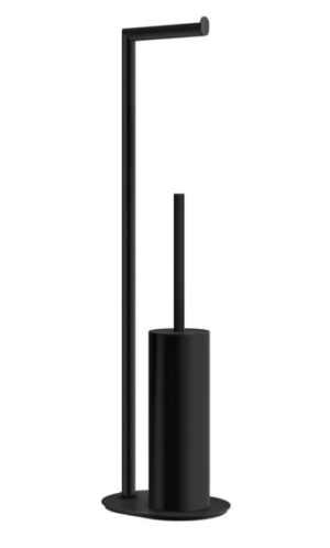 SMEDBO Klósettrúlluhaldari+bursti BUTLER Svartur 710x150x200mm FB613