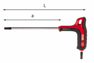 USAG Sexkantlykill 280 HG_4.5 mm HEX P-KEY WITH GRIP -B- U02801395