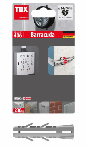 TOX Barracuda 14/70 Múrtappar fyrir steinsteypu (2 pcs) 013700121