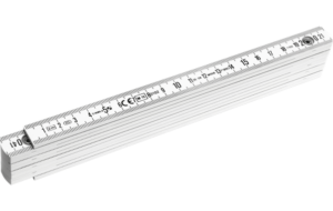 STABILA Tommustokkur 1mtr plast (mm) 1107 hvítur  01704