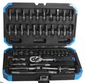 FIXTEC Topplyklasett 1/4" 46 stk