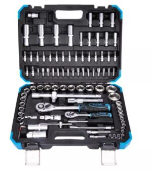 FIXTEC Topplyklasett 1/4" + 1/2" 94 stk