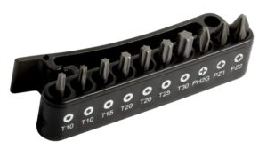 BAHCO Skrúfbitasett 10 stk TORX litur